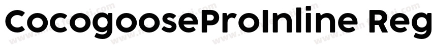 CocogooseProInline Regular字体转换